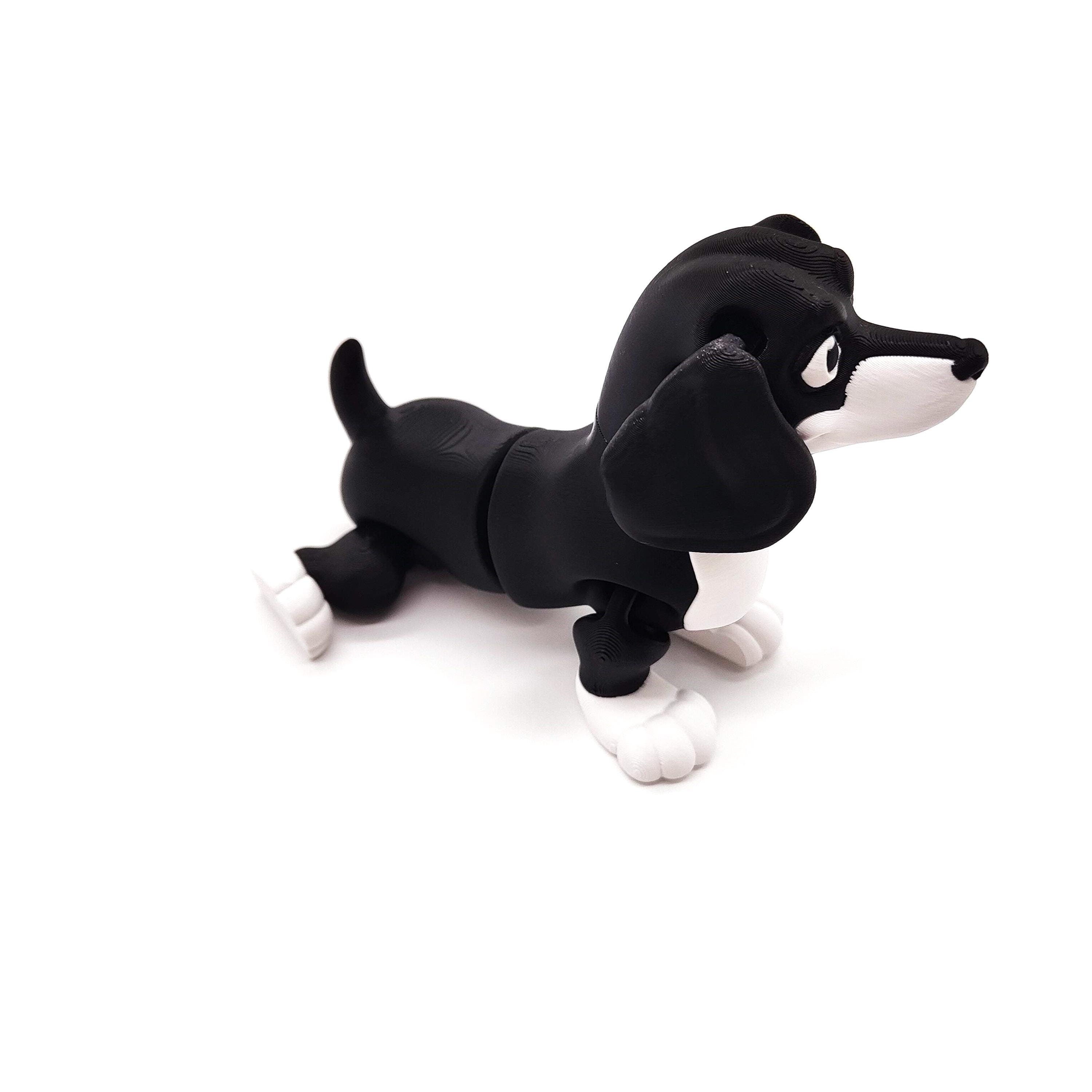 Dachshund Figurine with Expressive Eyes, Perfect for Home Decor, Desk Companion, or Unique Gift for Dog Lovers